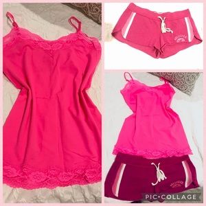 💗Y2K hot shorts Hollister 💗size S and top size XL they are like new